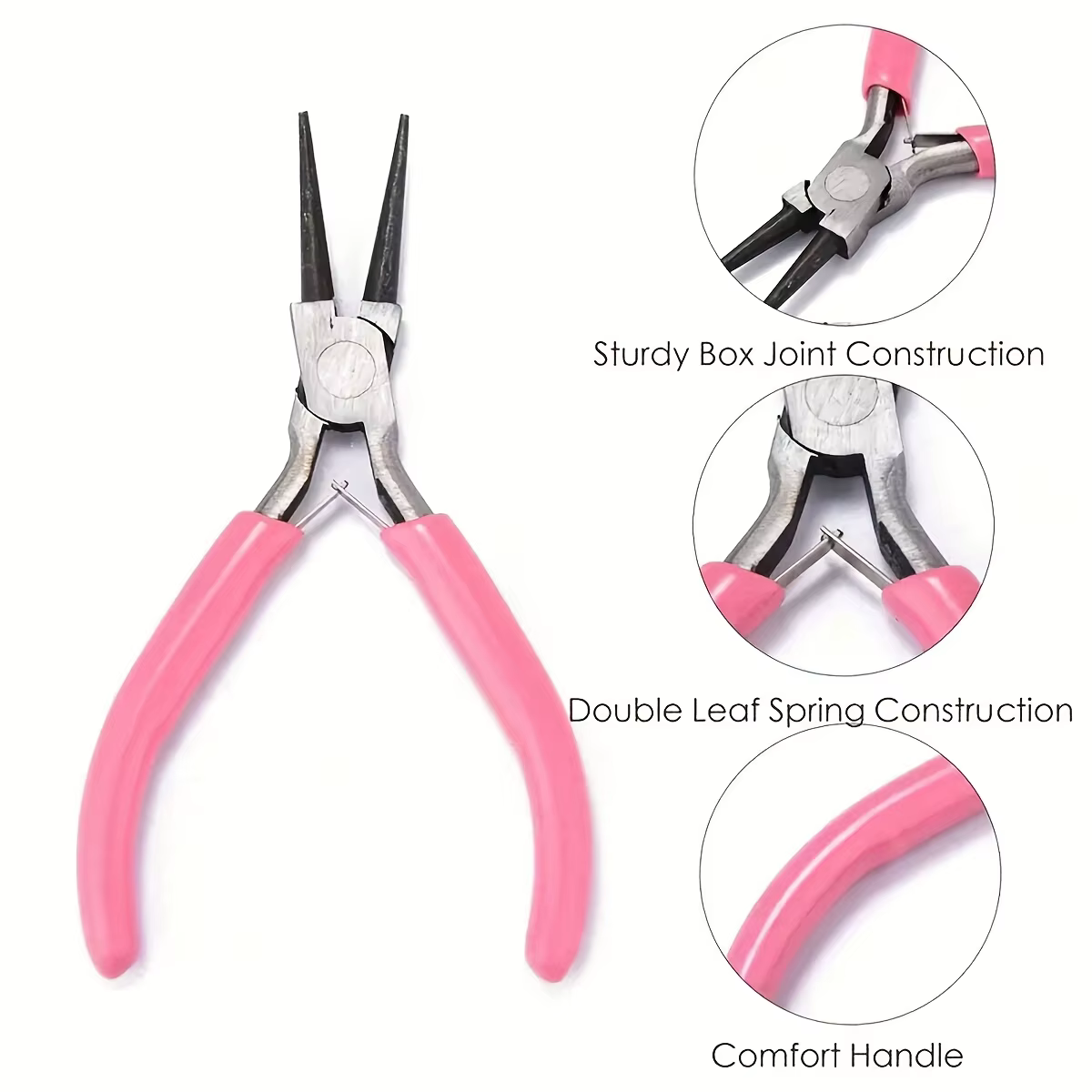 Kit d'outils de pinces à bijoux roses