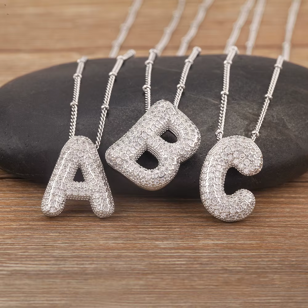 Collier avec pendentif en Zircon scintillant pour femmes