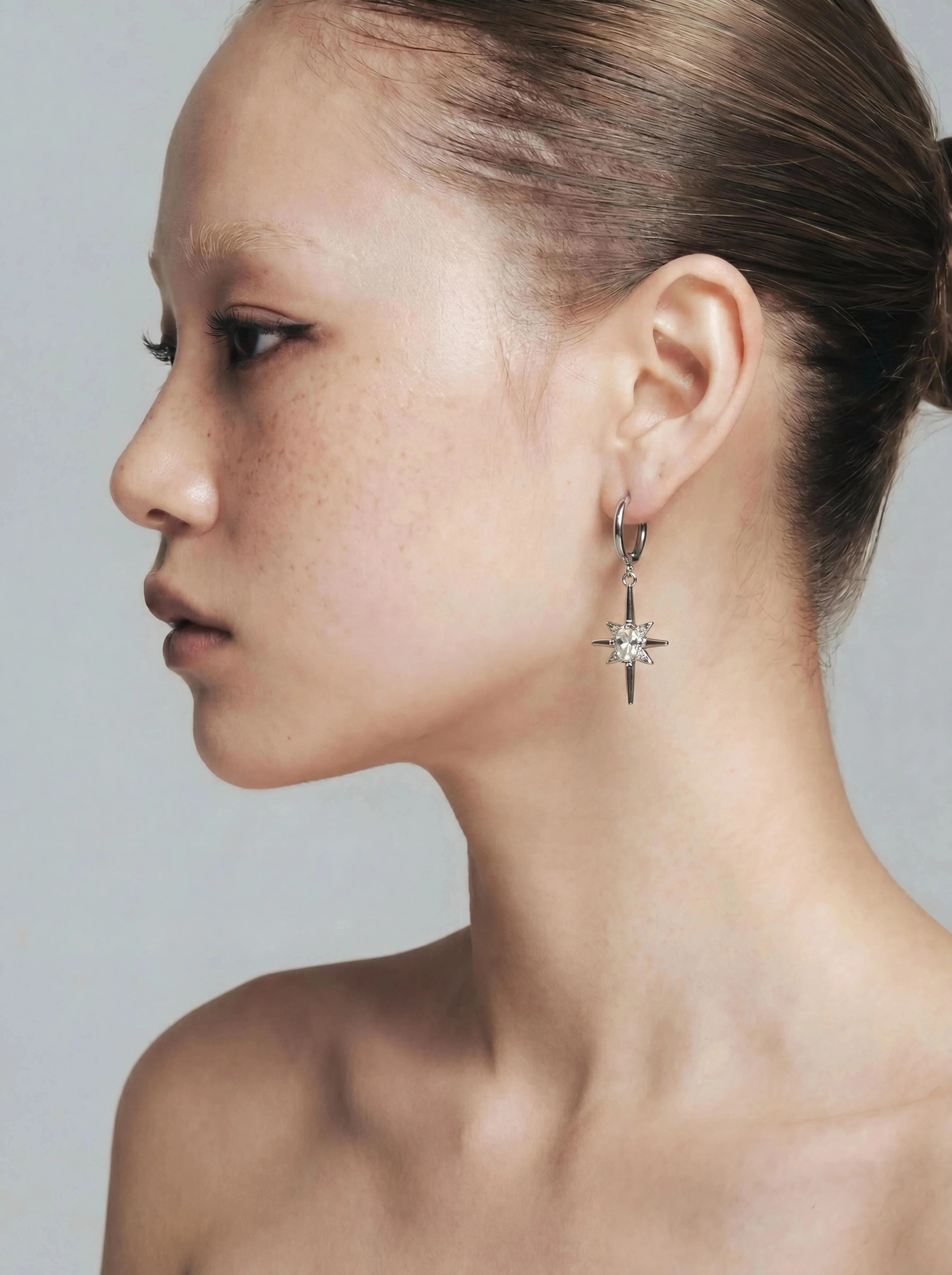 Boucles d'oreilles créoles Y2K en acier inoxydable