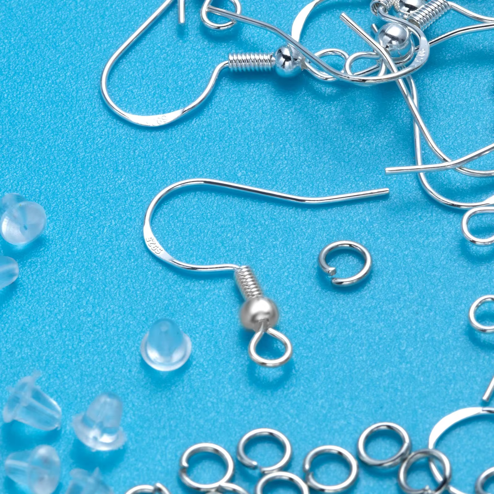 Kit de crochets d'oreille en argent 925 - 100
