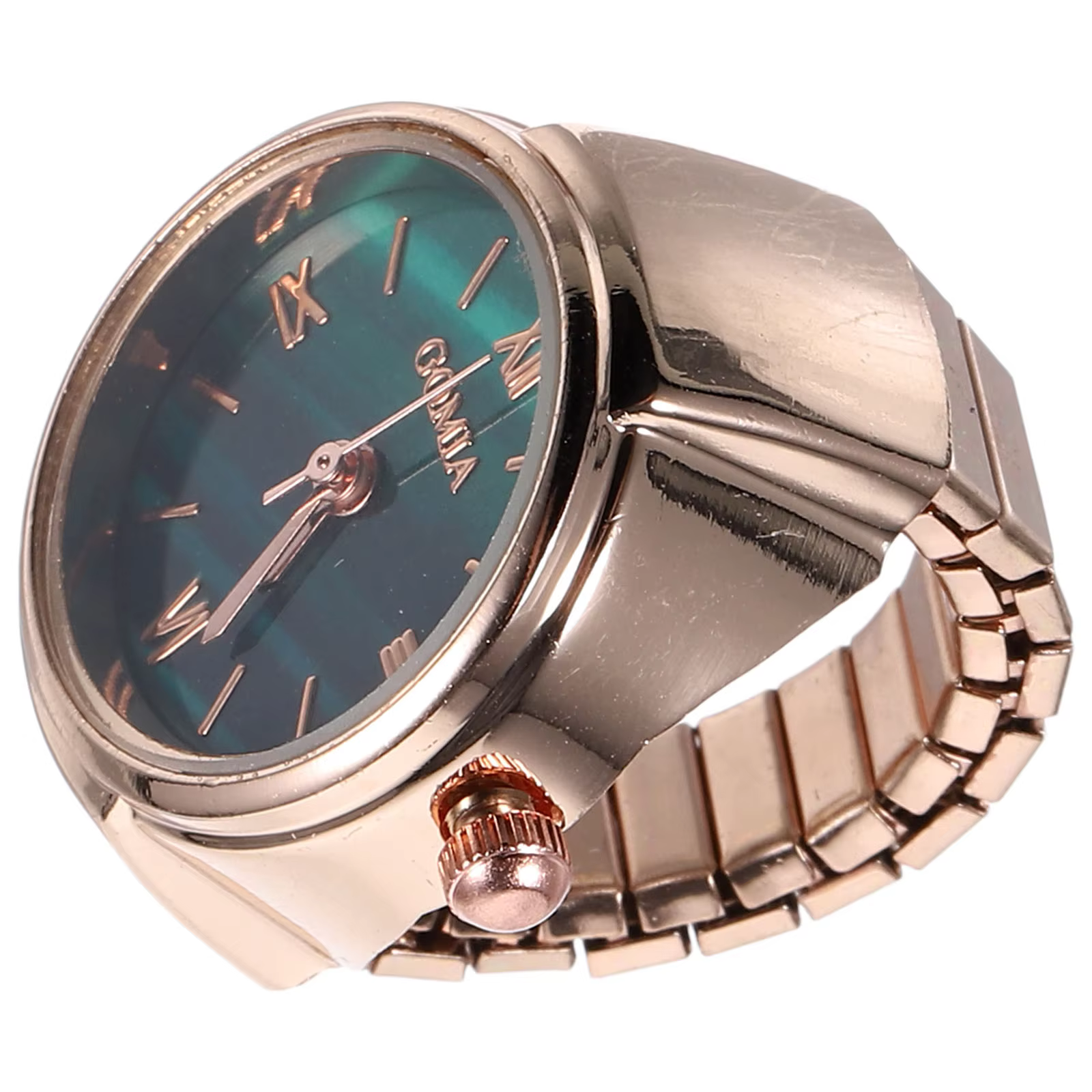Mini montre verte en alliage de Zinc