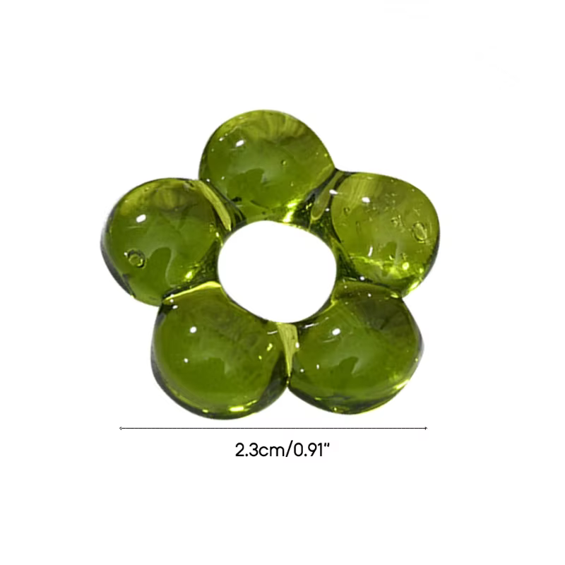 Vitrail Pendentifs À Breloque Creux Cinq Pétale Fleur Pendentif Bijoux BRICOLAGE Accessoires