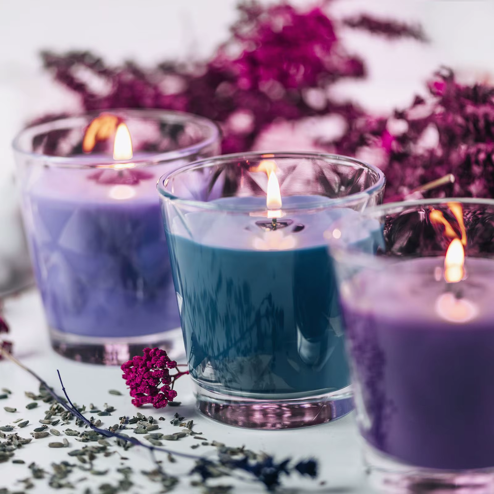 Mélange de fleurs séchées pour la fabrication de bijoux en résine