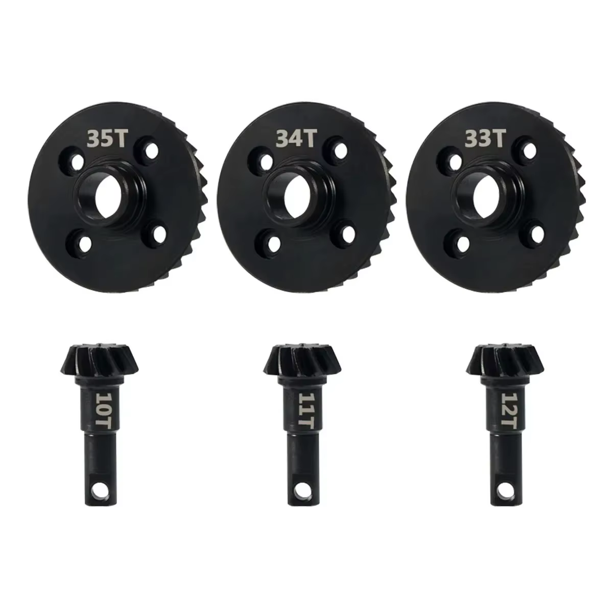 Engrenages de différentiel d'axe en acier pour pignon de sur-engrenage et de sous-engrenage pour voiture RC Crawler