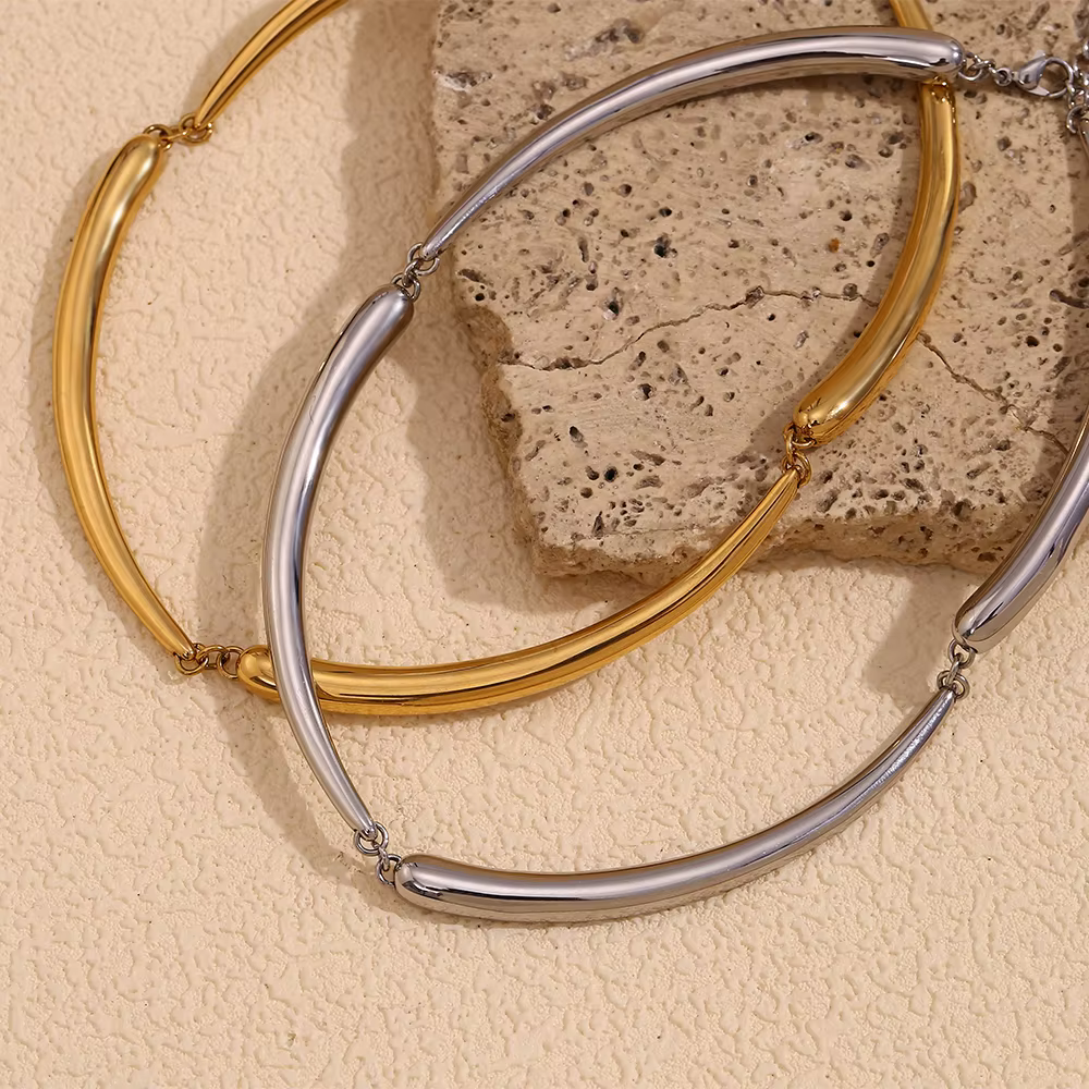 E.B.belle-Collier Punk Bambou Hip Hop