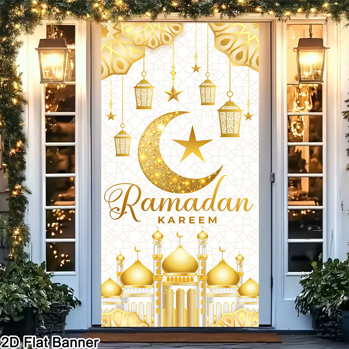Bannière de porte Eid et Ramadan