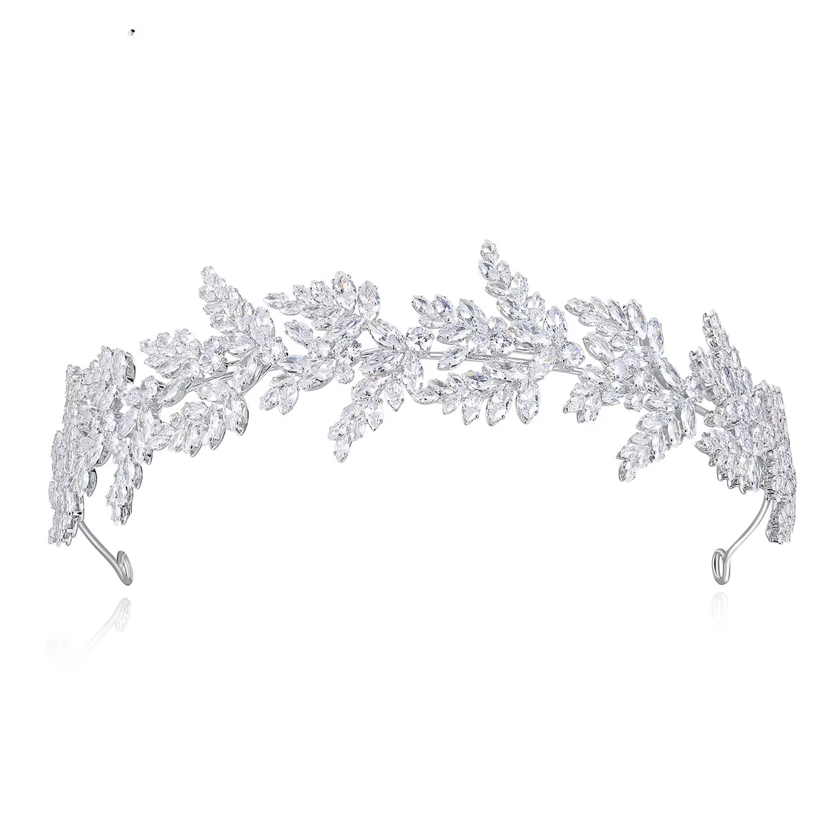Diadèmes de mariée en zircone cubique pour accessoires de cheveux de mariage