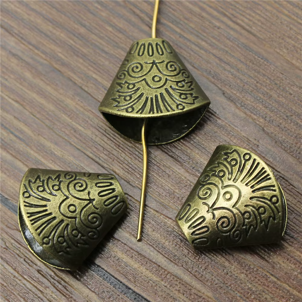 10 pièces 18x19x10mm Embouts de pompon pour breloques