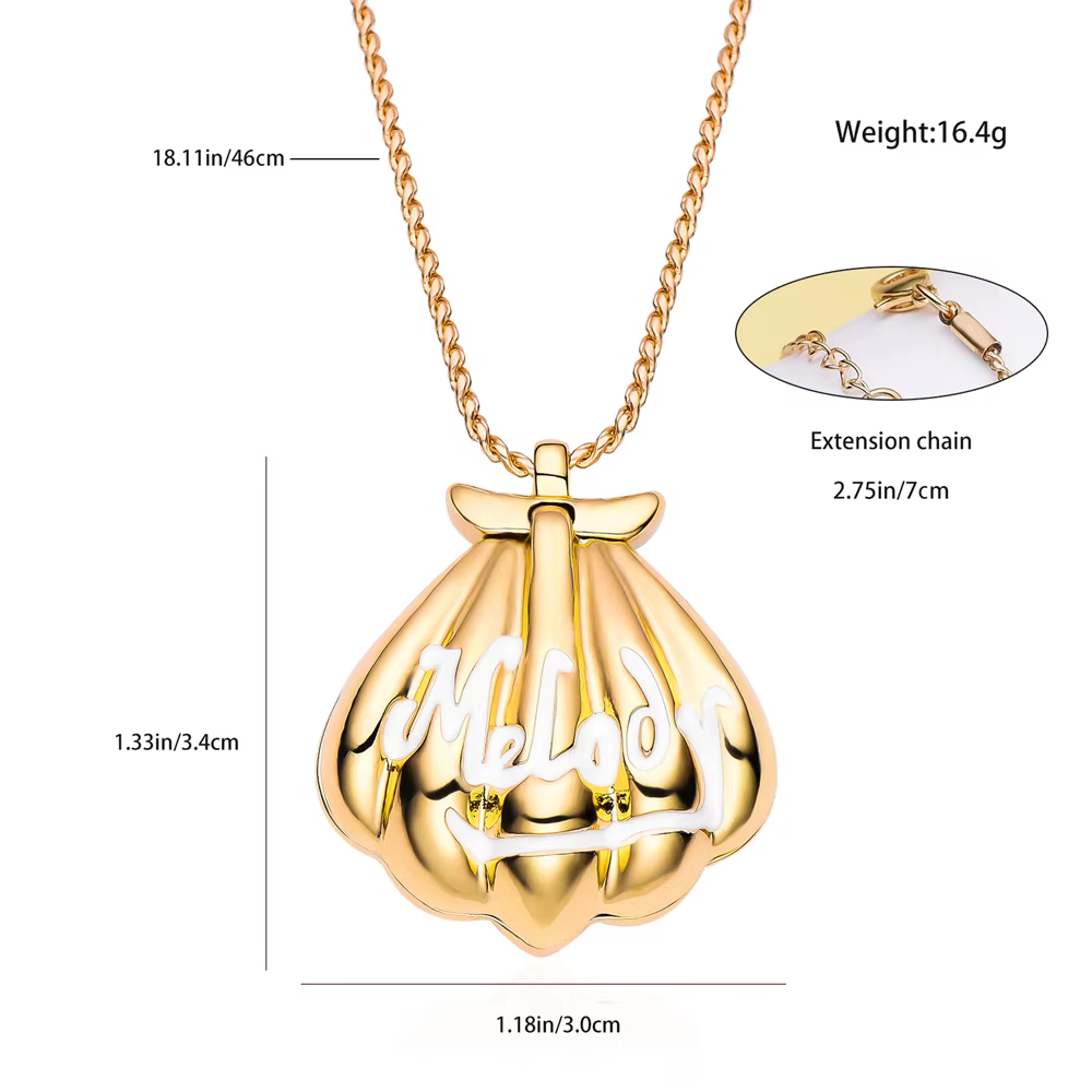 Mode mélodie sirène coquille pendentif Design nouveau luxueux exquis romantique collier bijoux pour femme fille rêve cadeau
