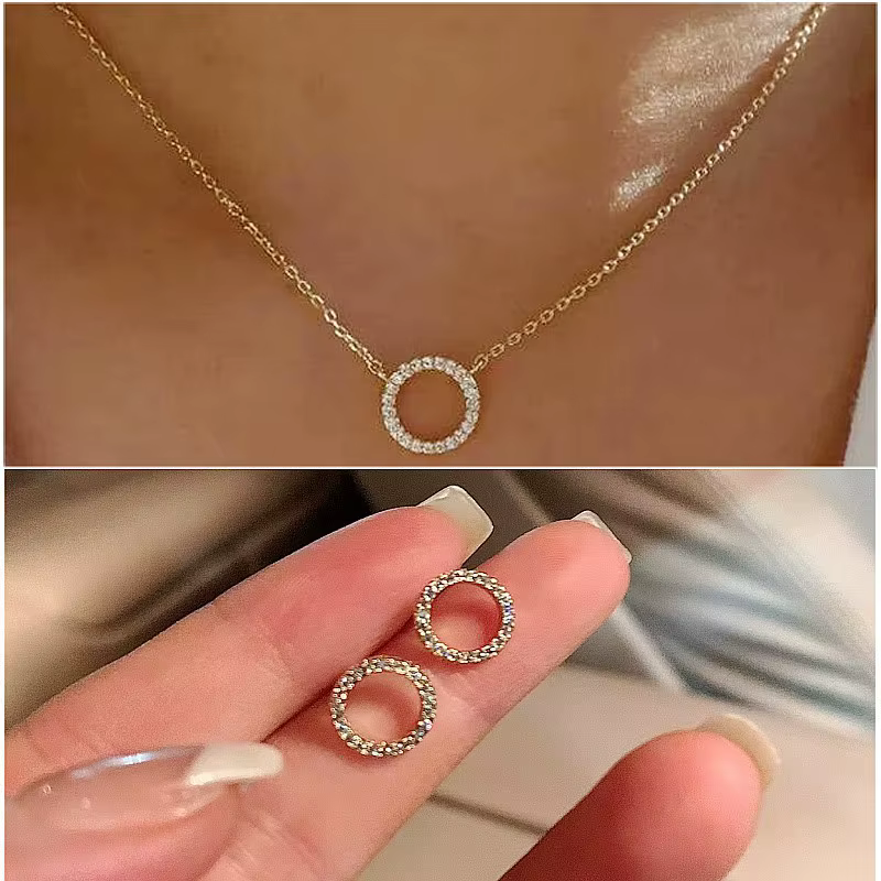 Ensemble de bijoux élégants tendance