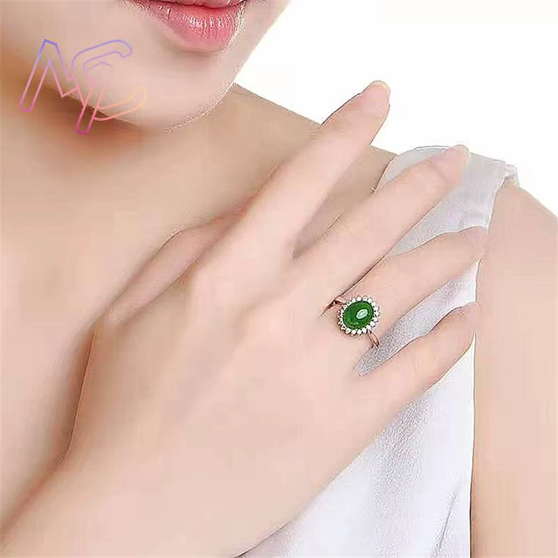 Bagues en Jade naturel vert