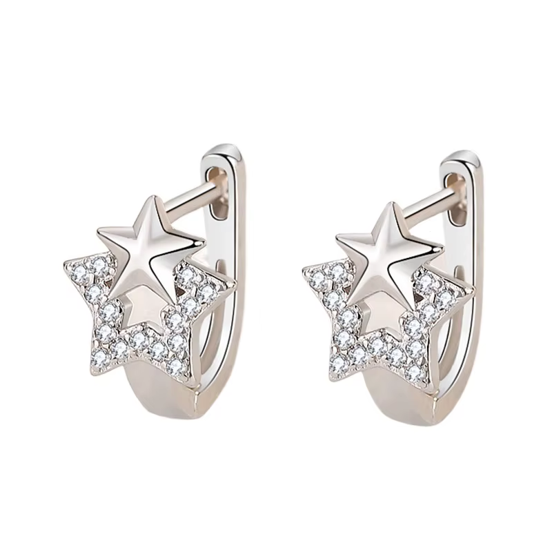 Boucles d'oreilles Vintage en argent Sterling 925