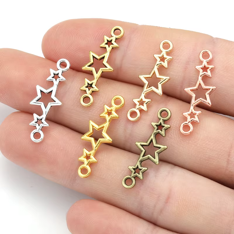 Breloques étoiles pour bracelet
