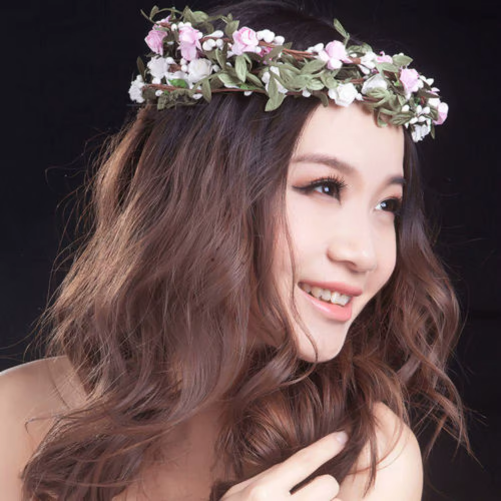 Bandes de sauna à fleurs bohème pour mariée