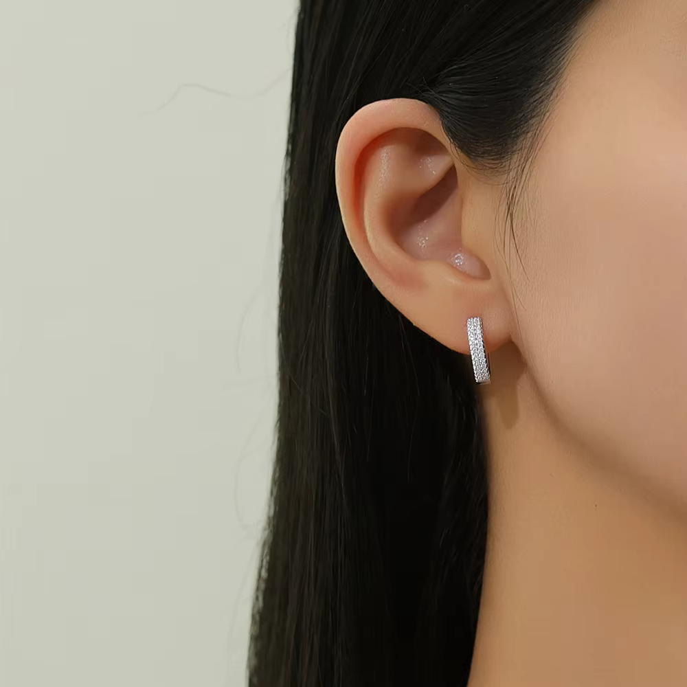 Vinregem Lab créé saphir pierres précieuses personnalité boucles d'oreilles 100% 925 en argent Sterling bijoux fins pour les femmes cadeaux en gros