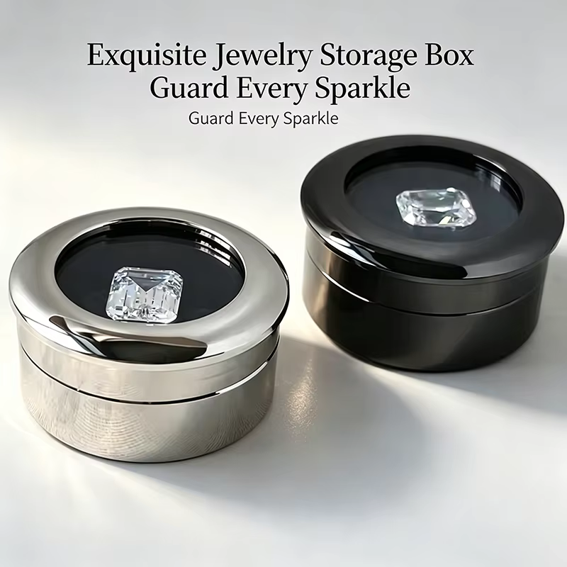 Boîte de rangement pour bijoux en acier inoxydable