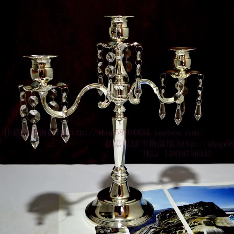 Creative Silver Romantic Leon Day-Bougeoir en cristal de verre