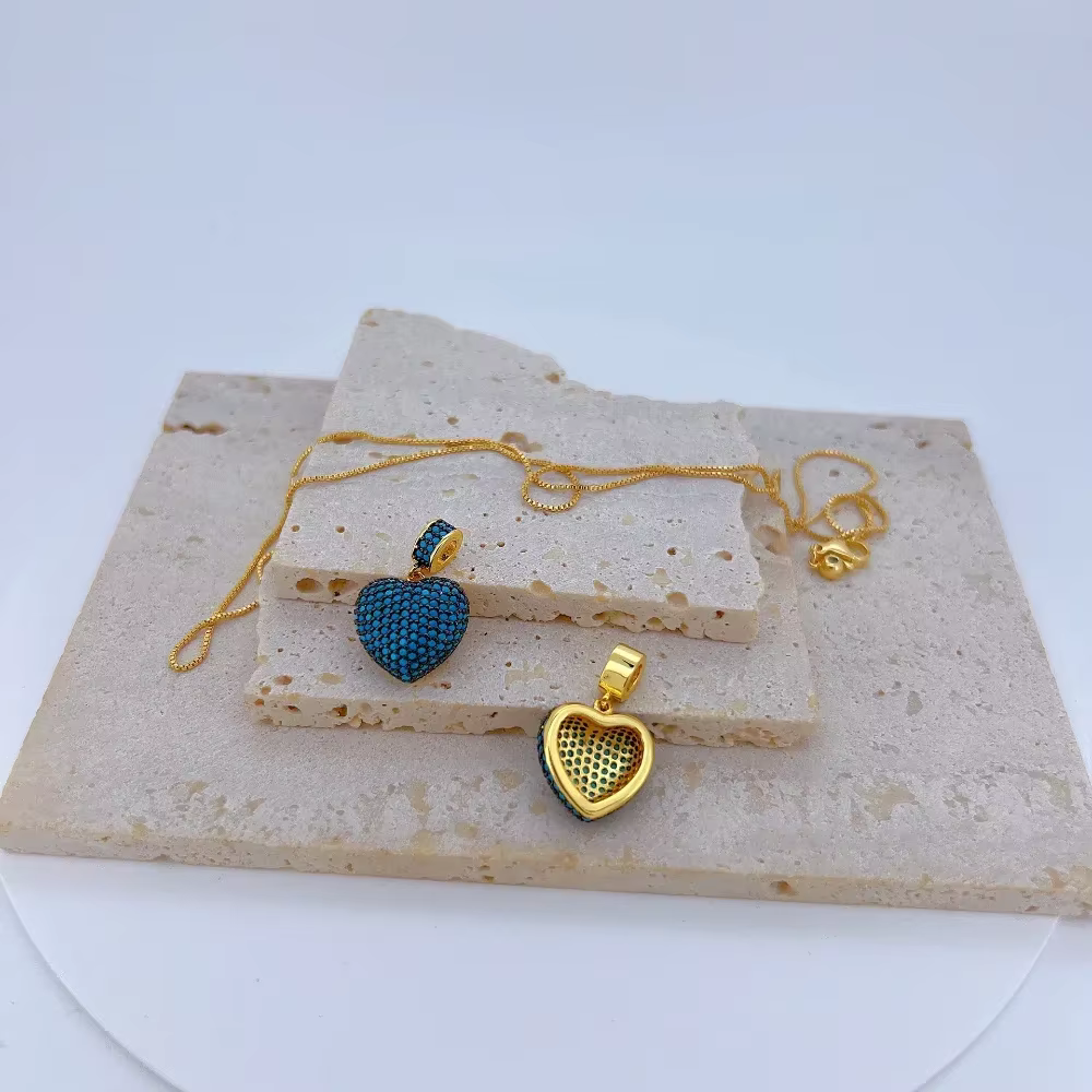 Pendentif Coloré en Forme de Cœur pour Bijoux