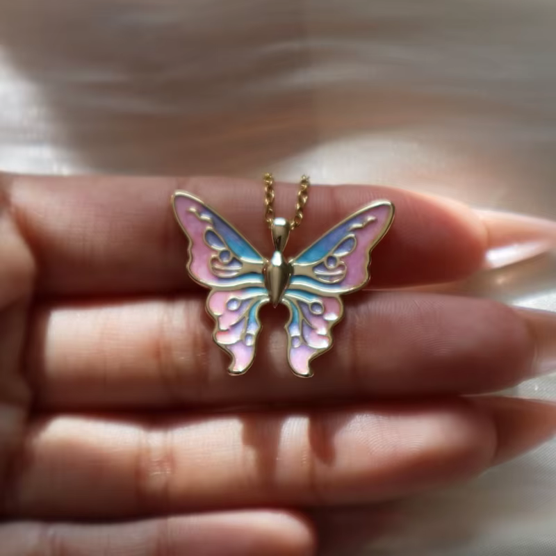 Collier pendentif papillon Fairytopia pour femme