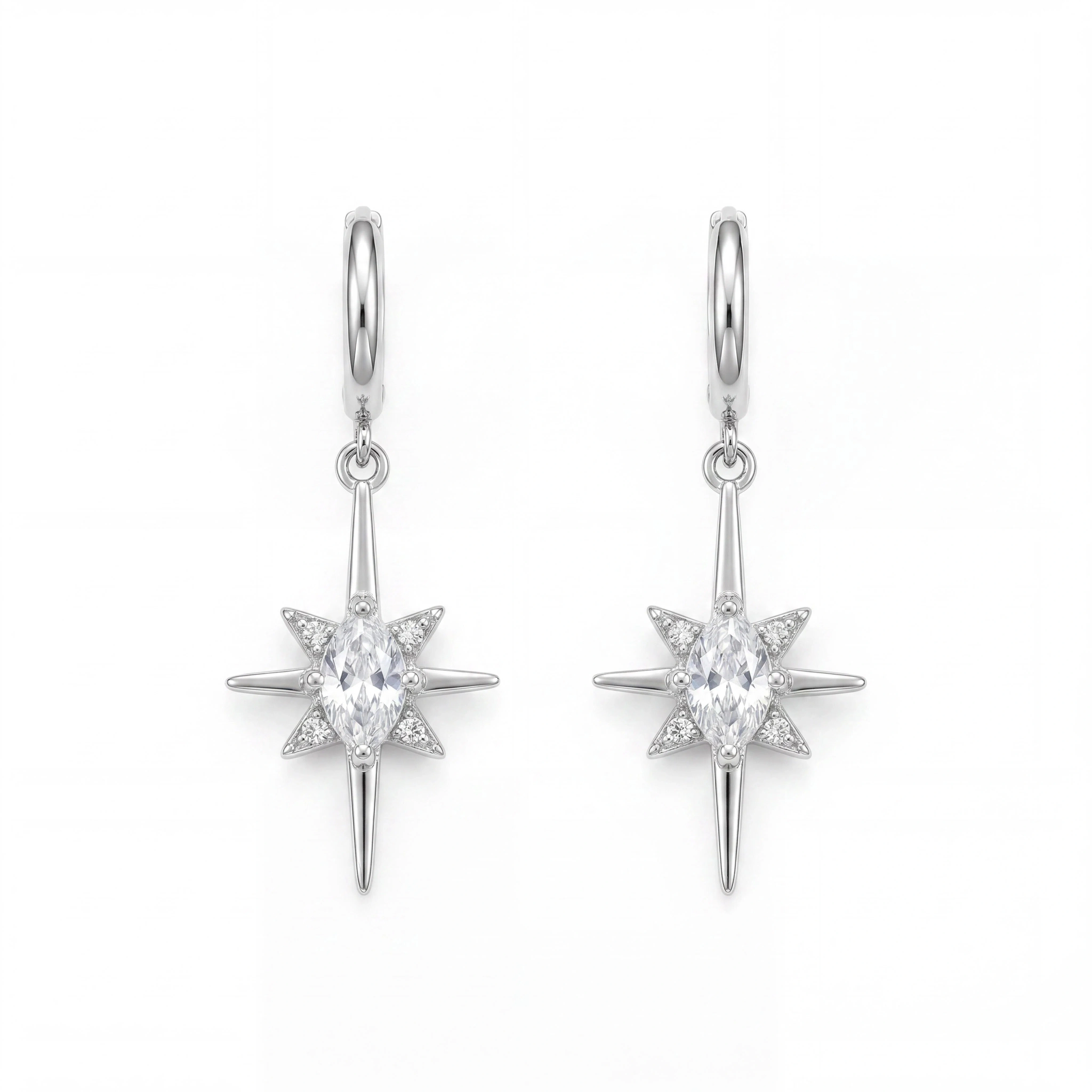 Boucles d'oreilles créoles Y2K en acier inoxydable