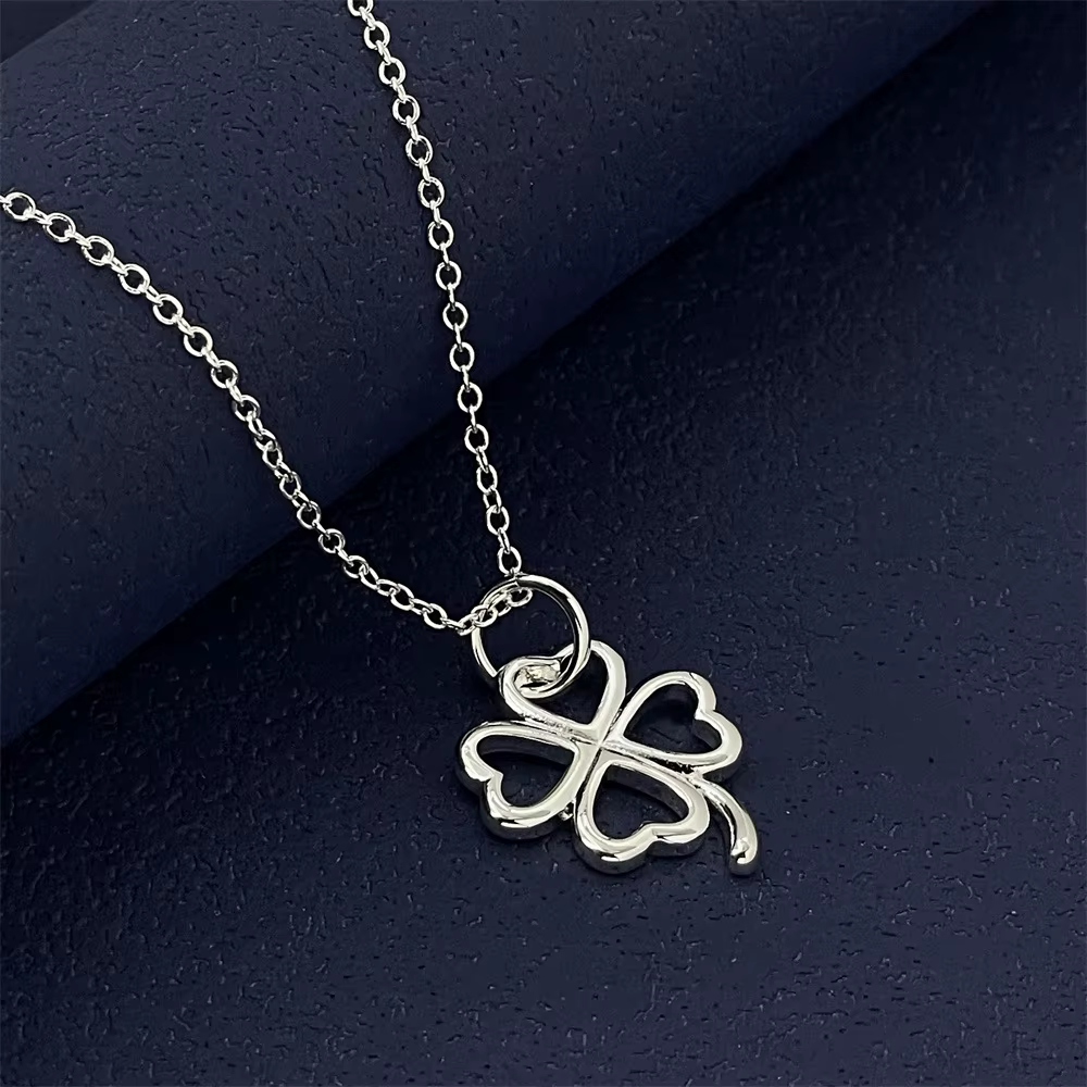 Collier trèfle en argent Sterling 925 pour femmes