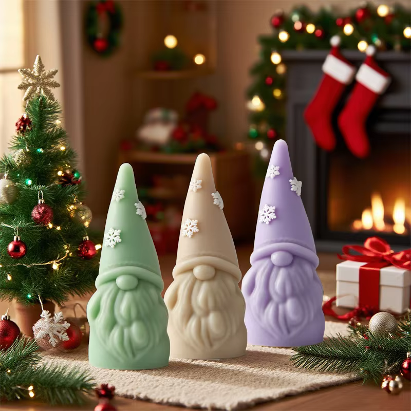 Moule à bougie père noël Gnome