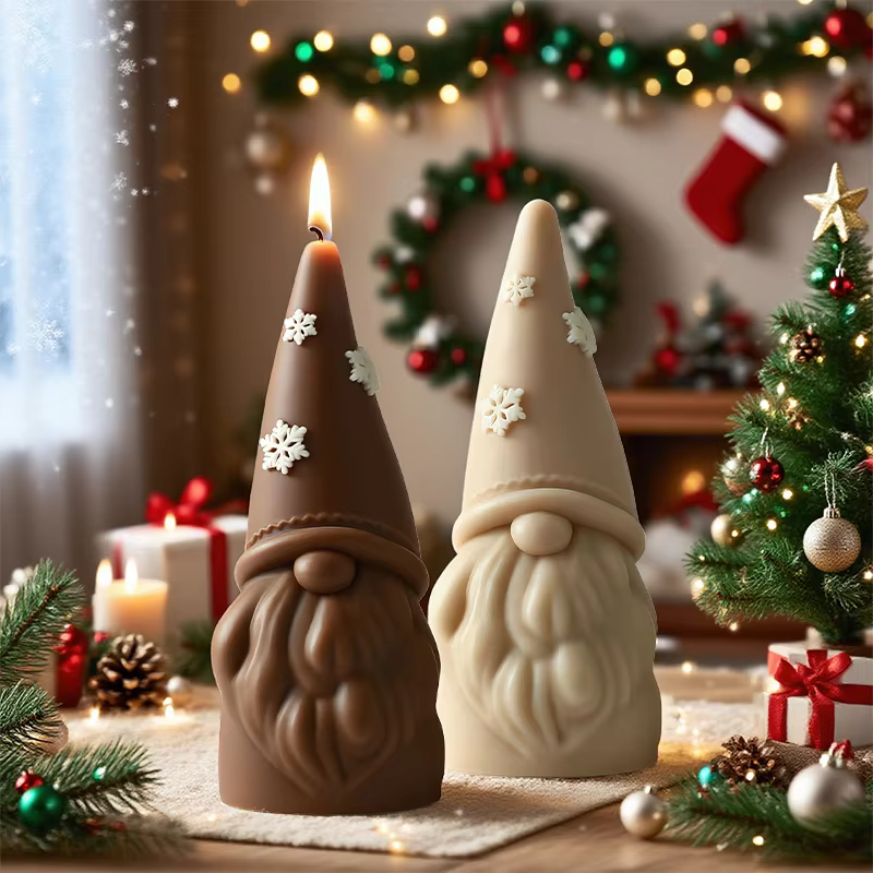 Moule à bougie père noël Gnome