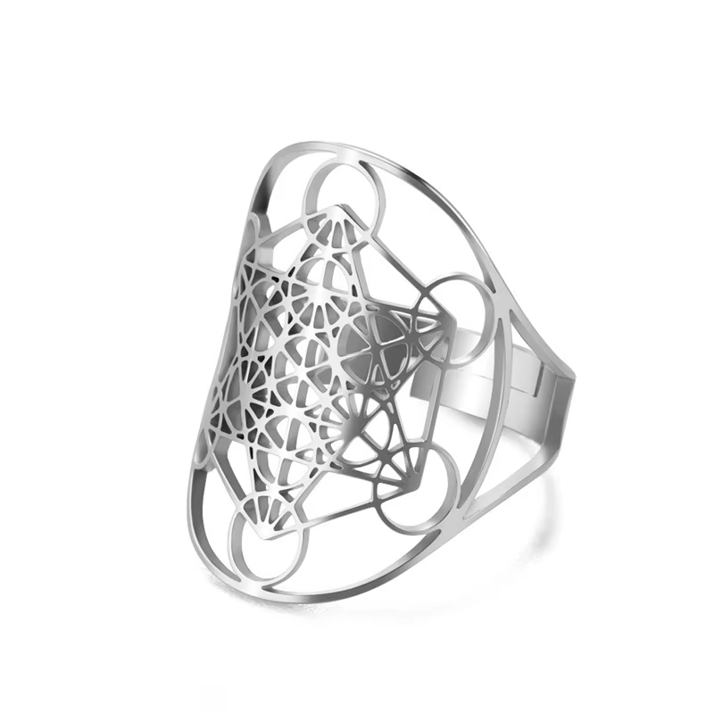Bague de géométrie sacrée d'archange Metatron