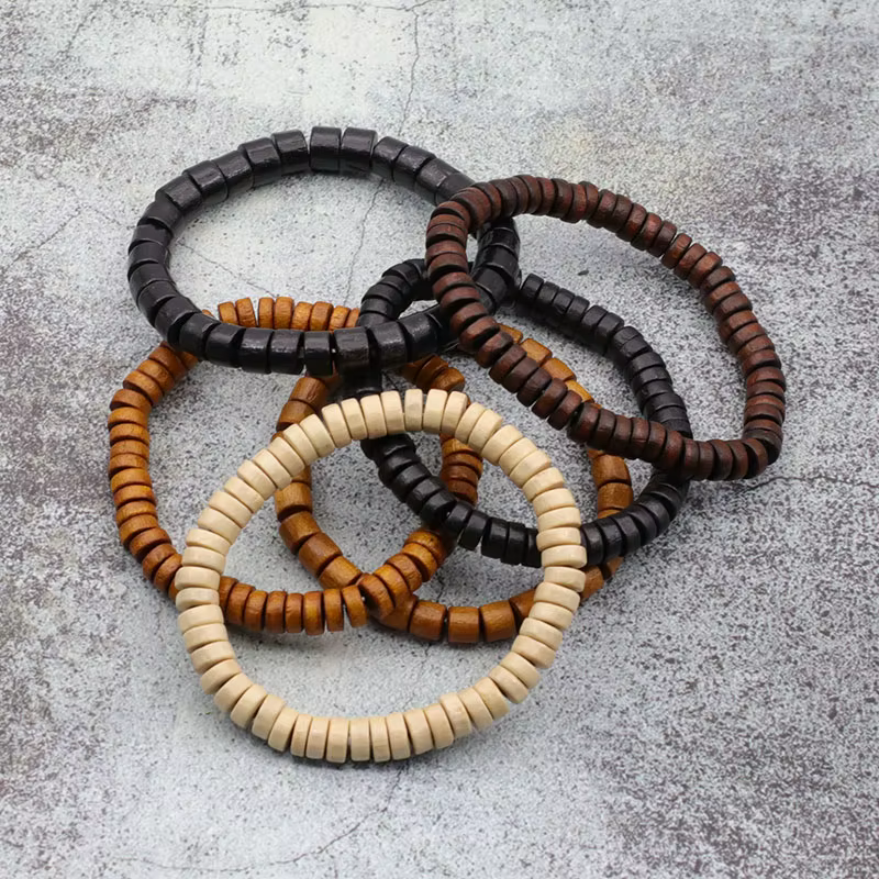 Bracelet Vintage en bois de wengé pour hommes