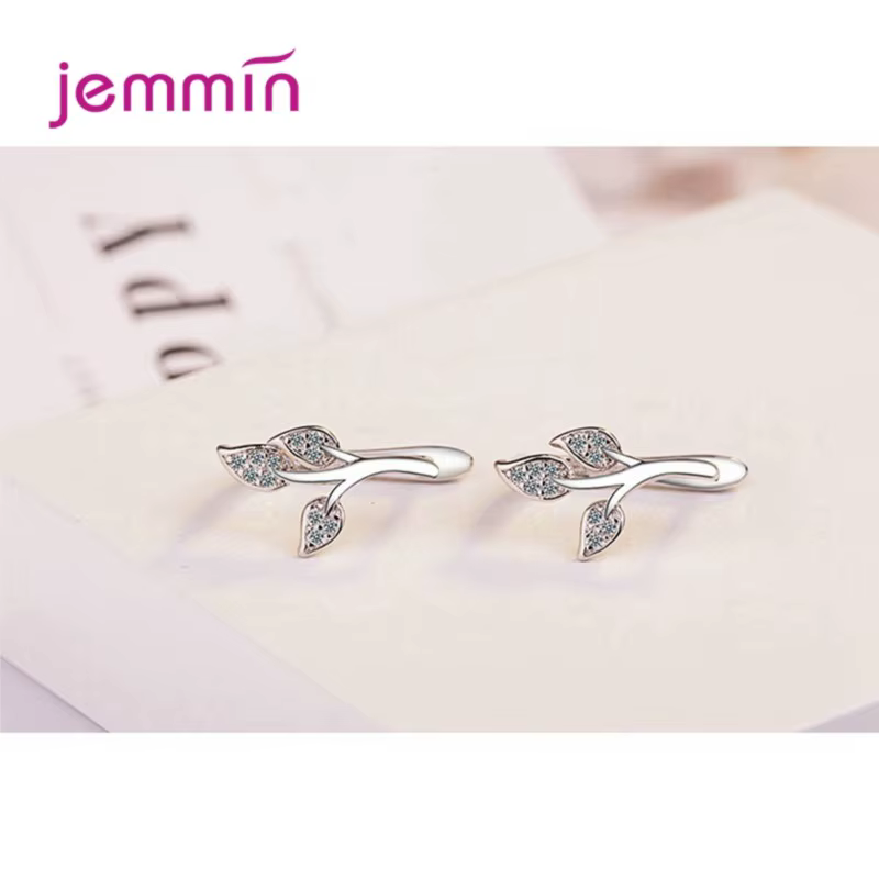 Boucles d'oreilles créoles en argent sterling 925 avec cristal autrichien et zircon transparent