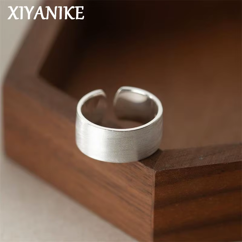 XIYANIKE – bagues simples à manchette large et ouverte pour femmes et filles
