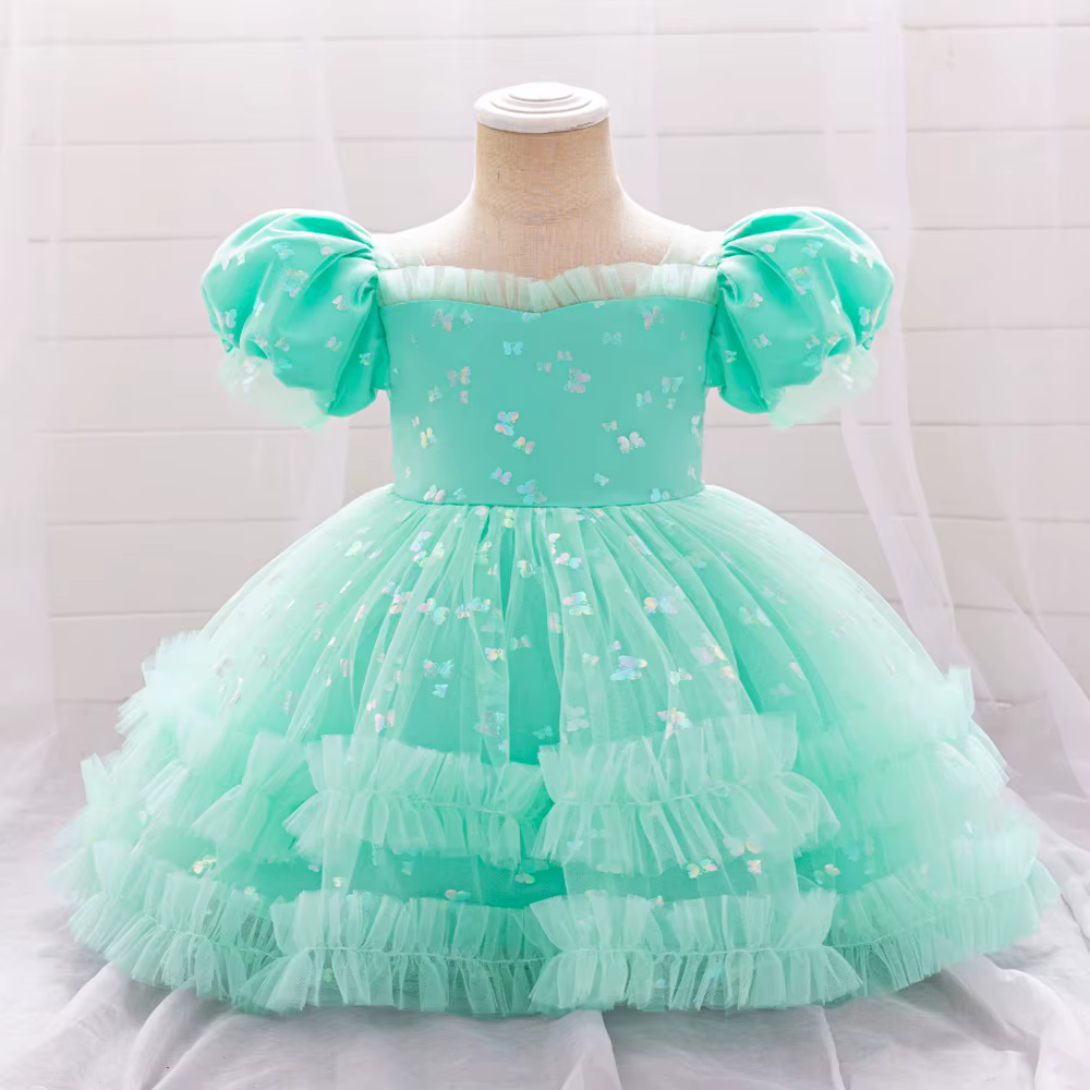 Robes superposées moelleuses pour bébés filles