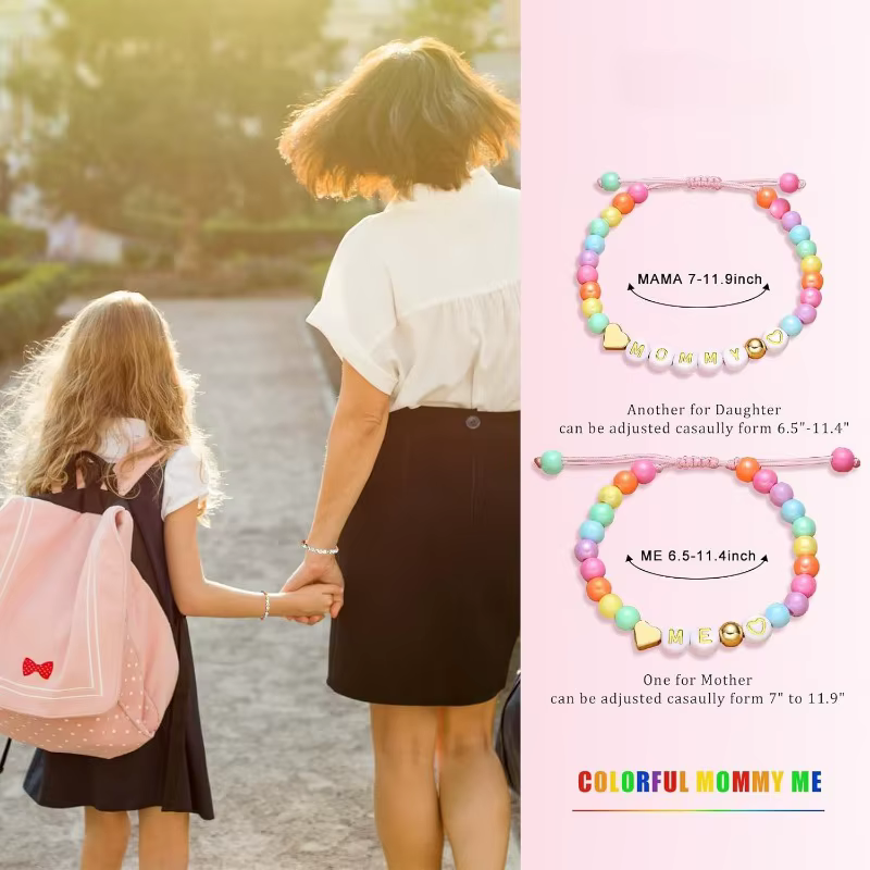 Ensemble de bracelets de perles mère-fille pour 2