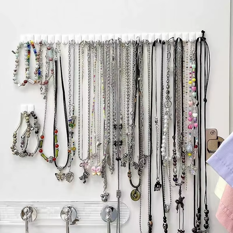 Crochets d'affichage de stockage de bijoux muraux