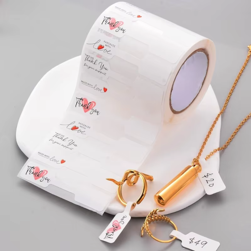 Étiquettes autocollantes pratiques pour bijoux