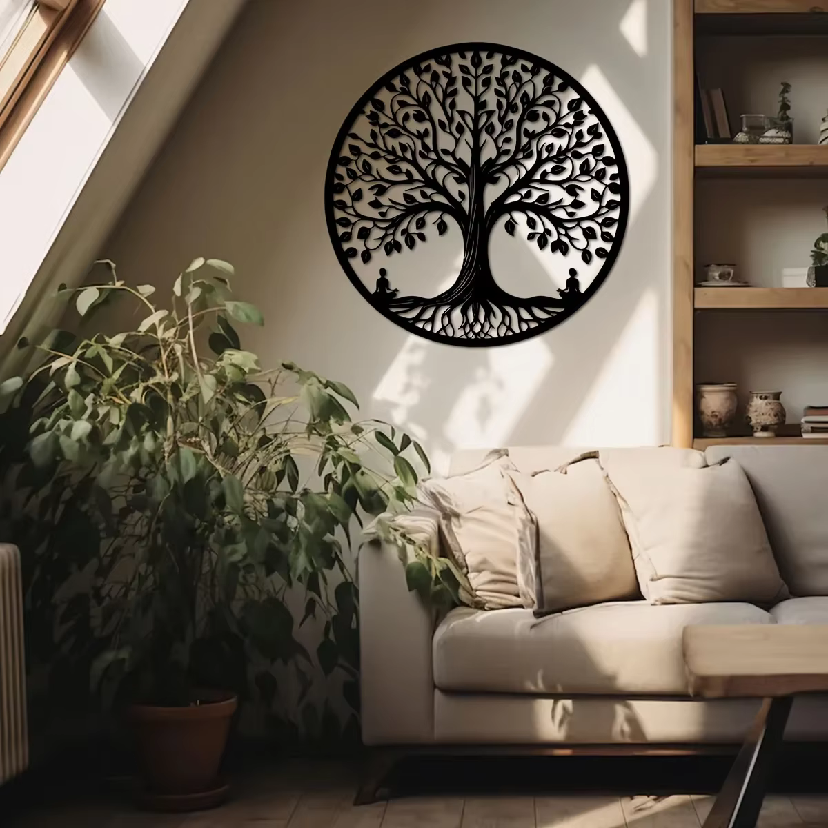 Décoration murale en métal découpé au laser