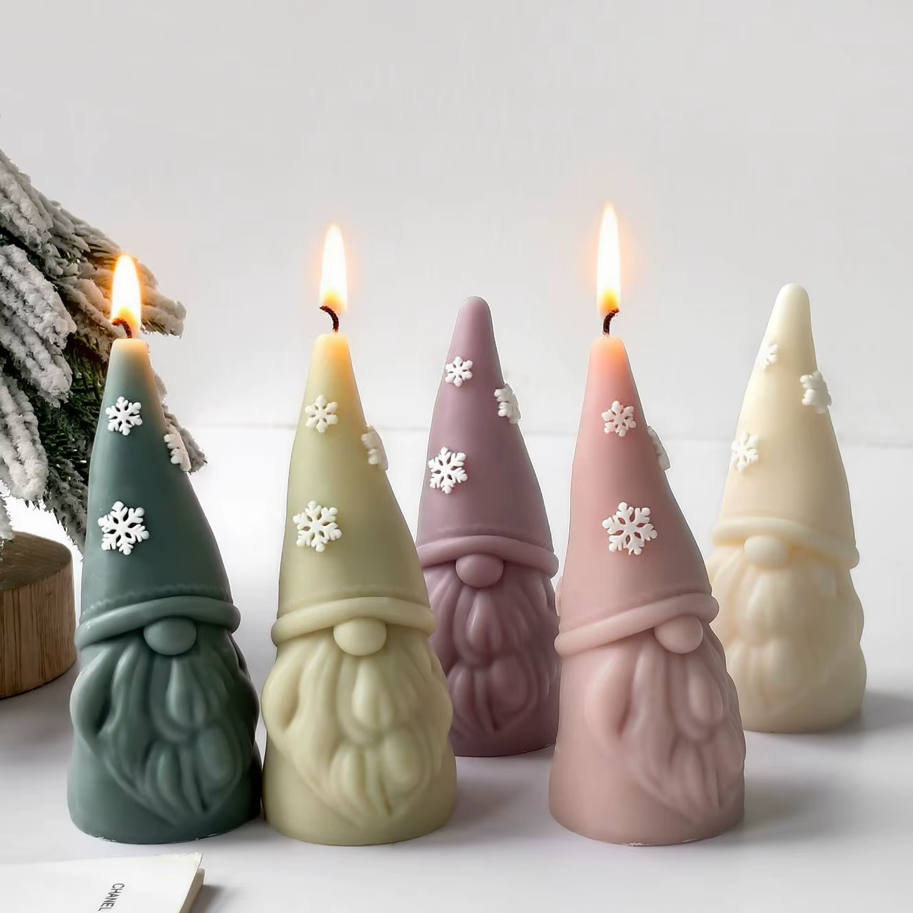 Moule à bougie père noël Gnome