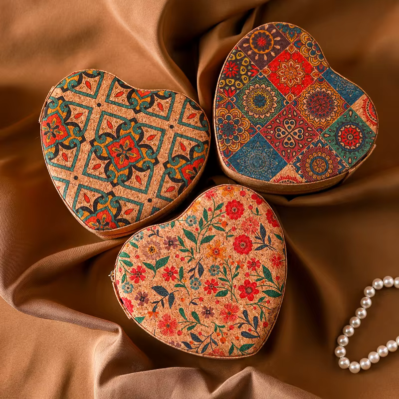 1 boîte de rangement pour bijoux en forme de cœur - Mini
