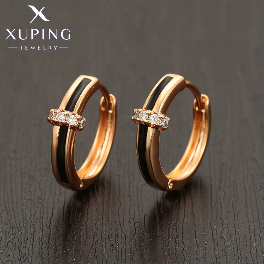 Boucles d'oreilles créoles simples Xuping Jewelry
