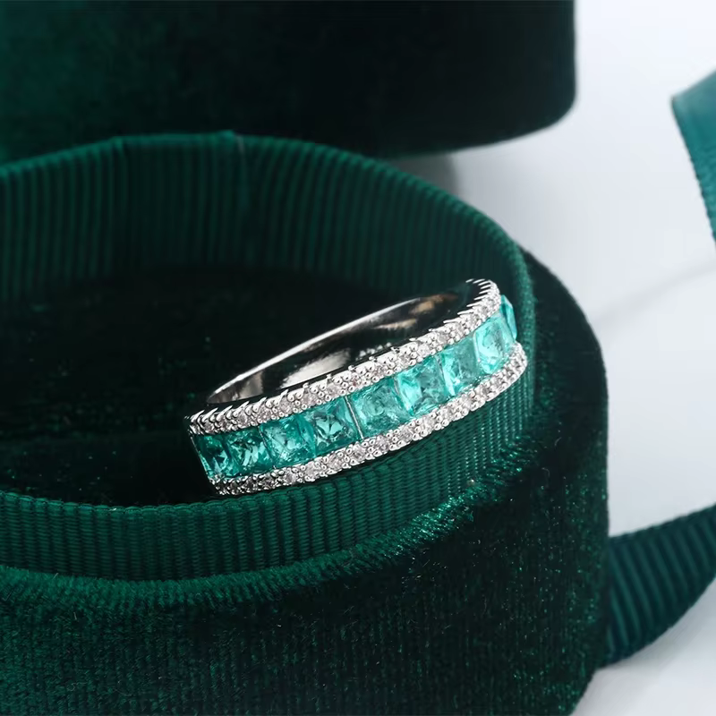 Belle bague plaquée argent 925 pour femmes