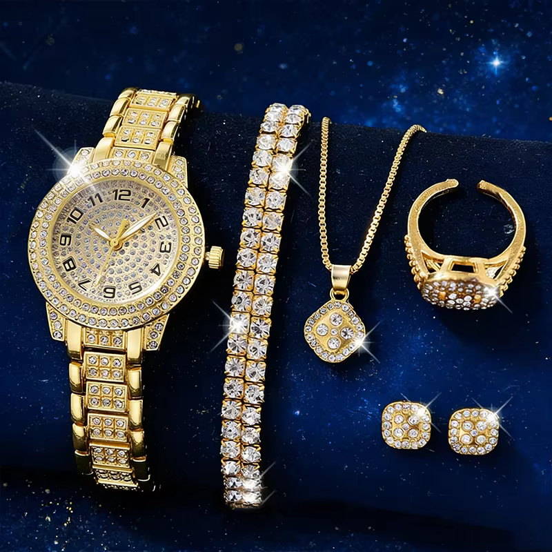 Montre de luxe pour femmes en or