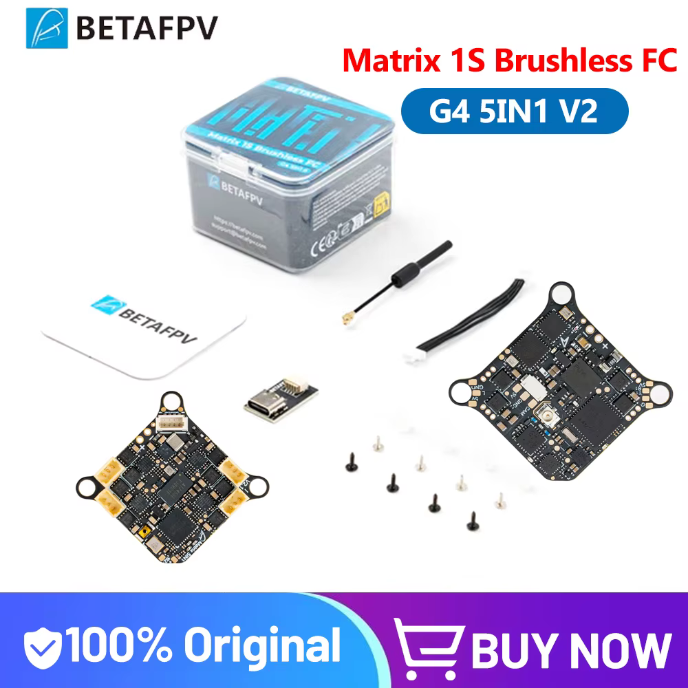 Contrôleur de vol BETAFPV Matrix 1S Brushless 5-en-1 II AIO avec ESC 12A pour Quadcopter Air65 II/ Air75 II/ Meteor65 Pro/ Meteor75 Pro