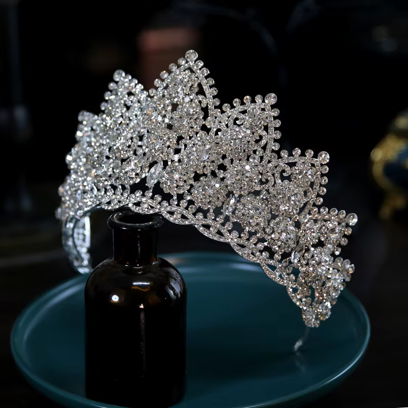 Diadèmes de mariée accessoires de cheveux de luxe complet Zircon couronnes de mariage diadème coiffure