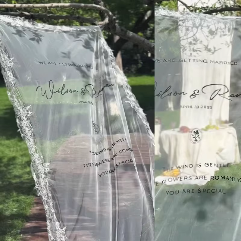 Panneau de bienvenue romantique pour invités de mariage