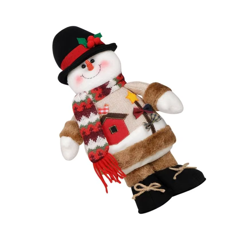 Statue renne bonhomme neige Festival convivial E8BD
