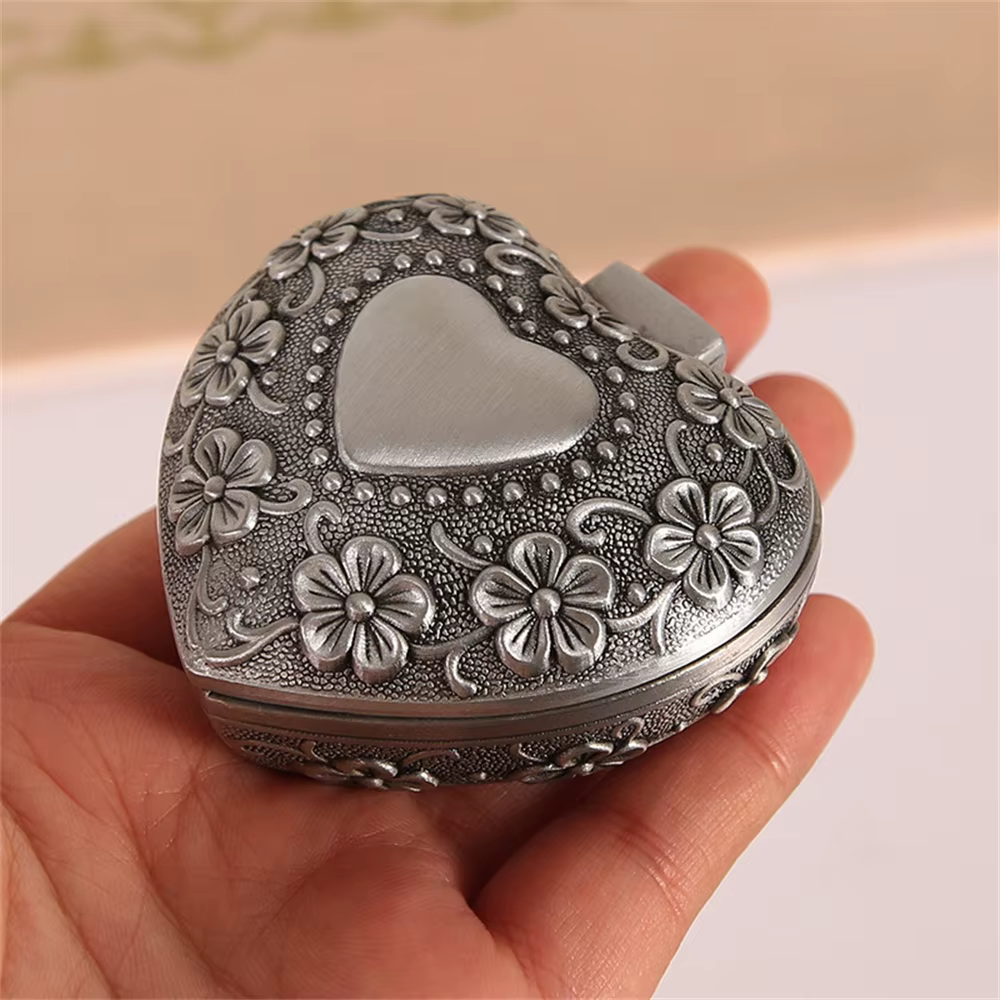 Boîte à bijoux en forme de cœur