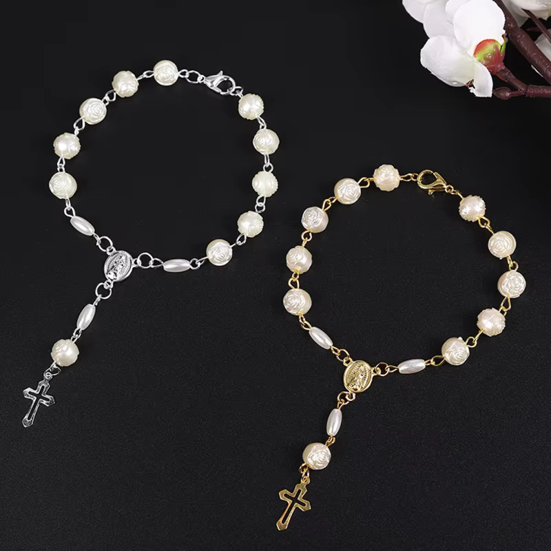 Bracelet chapelet en perles