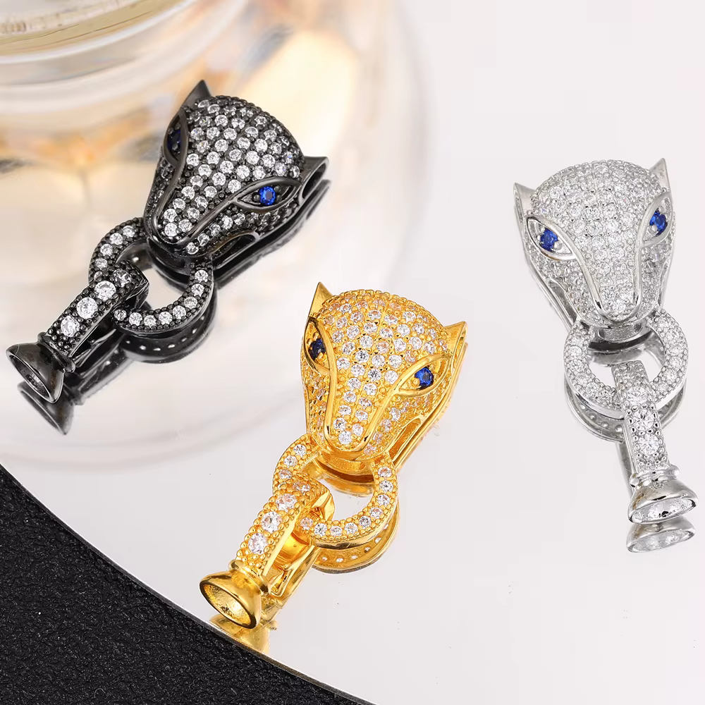 Juya-Fermoirs à crochet plaqués or 18 carats pour bricolage