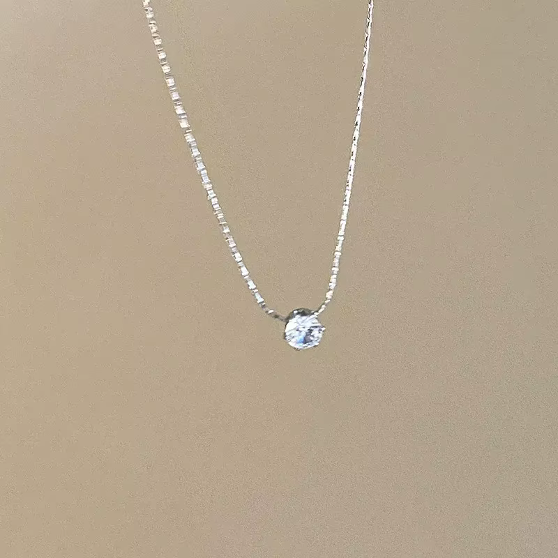 Collier de luxe avec pendentif en Zircon pour femmes
