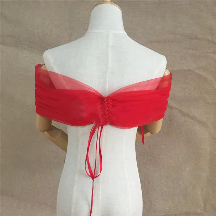 Accessoires de mariage dentelle réglable mariée haussements d'épaules hors de l'épaule col en v tour